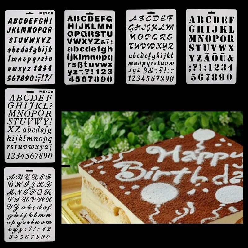 Alphabet Letter Number Fondant Cutter Mould Cake Cookie Decorating Baking Mold | Дом и сад