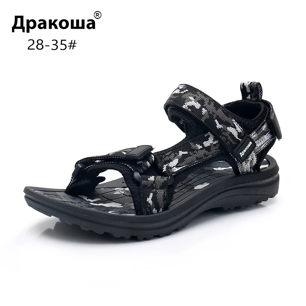 Летние спортивные сандалии Apakowa для маленьких и больших мальчиков детские