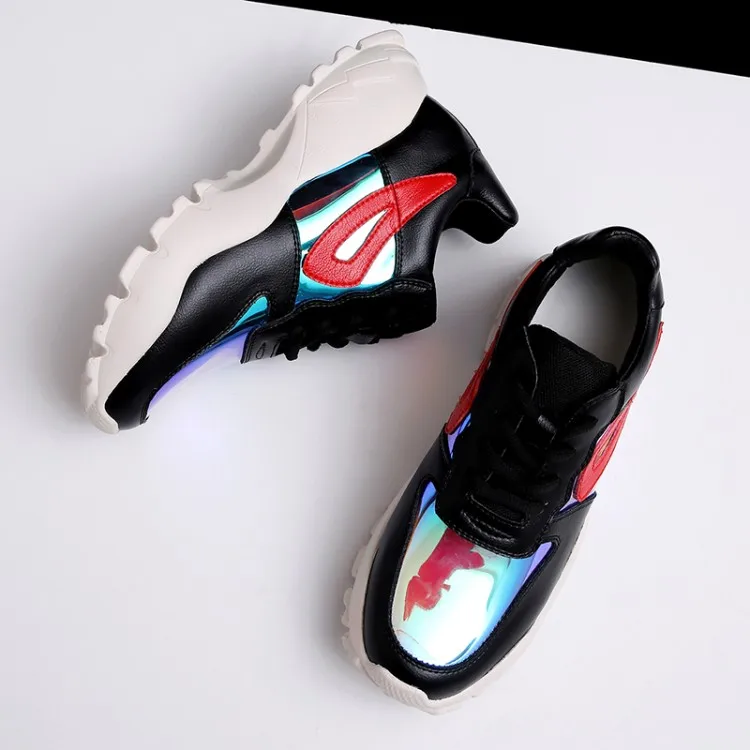 

Women Sneakers 2019 Fashion Casual Shoes Woman Comfortable Breathable White Flats Female Platform Sneakers Chaussure Femme
