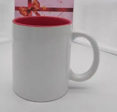 Цвет внутри керамическая чашка DIY Фото керамическая кружка DIY фото Персонализированное изображение подарок на год мазвэй ежедневный магазин - Цвет: red inside