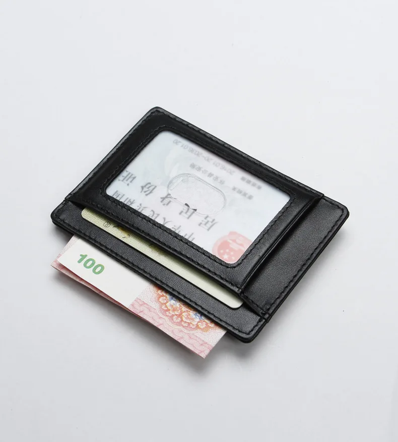 Кошелек из натуральной кожи с блокировкой Rfid для кредитных карт, защита Карт Rfid, минималистичный модный мужской держатель именных карт