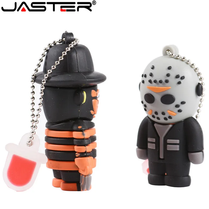 Флеш накопитель USB 32G &quotFreddy Vs Jason&quot Memory stick Drive 64G pendrive U disk 4GB 8GB 16GB|USB