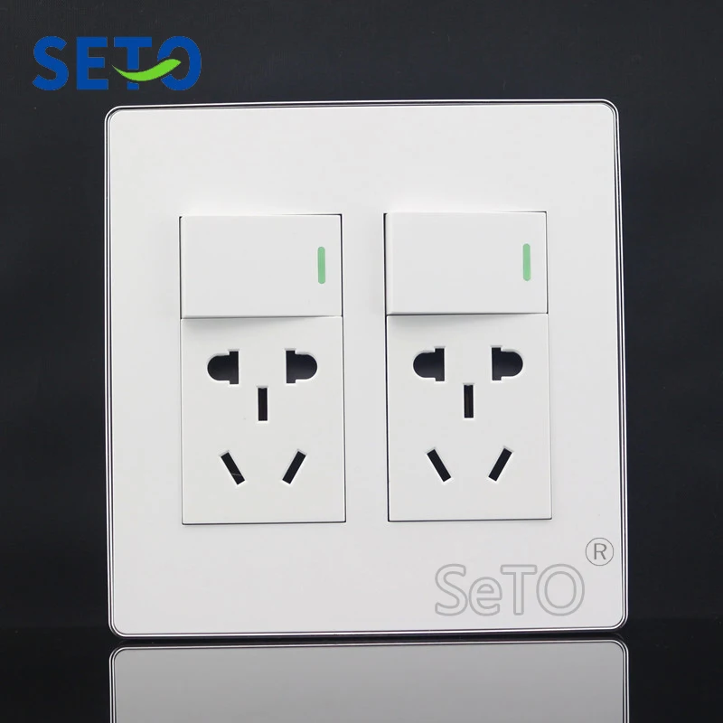 SeTo 120 тип один открытый двойной контроль + пять отверстий розетка панель