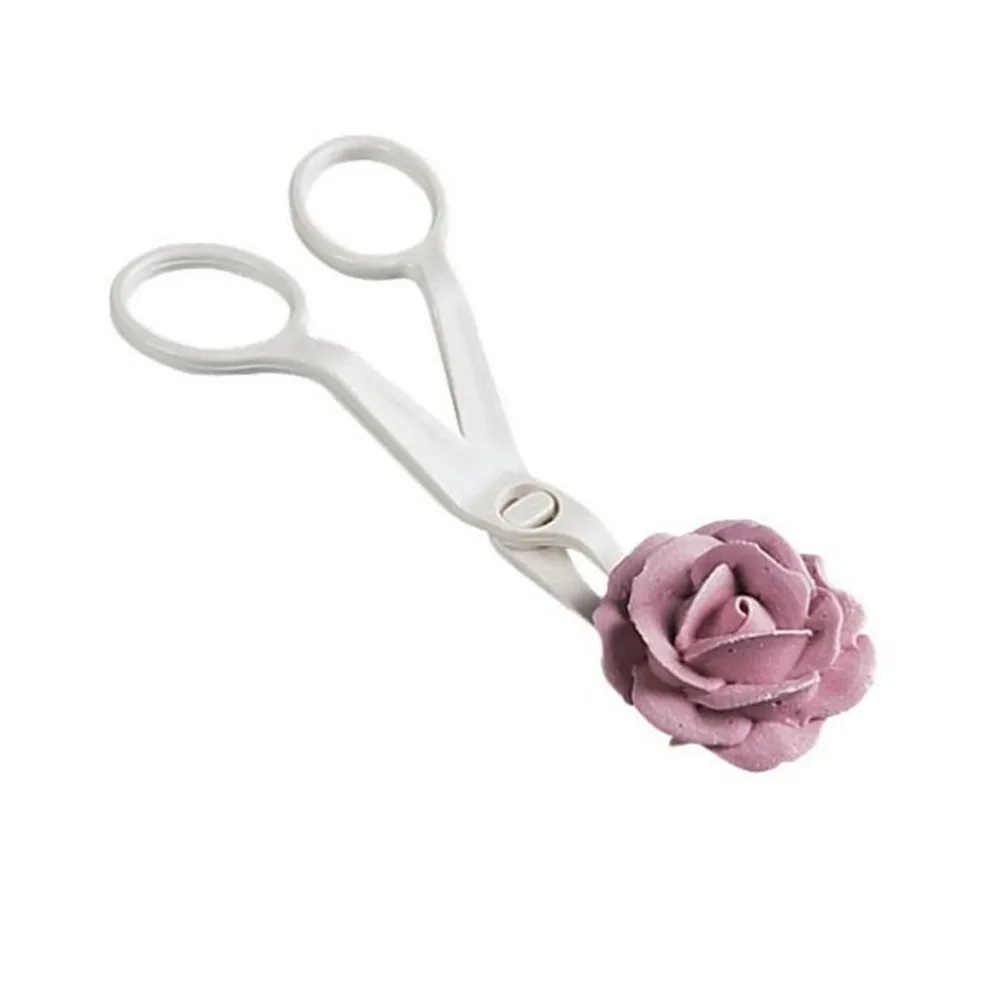

Piping Flower Scissors Safety Rose Decor Fondant Cake Decorating Lifter Cream Transfer Baking Pastry Tool