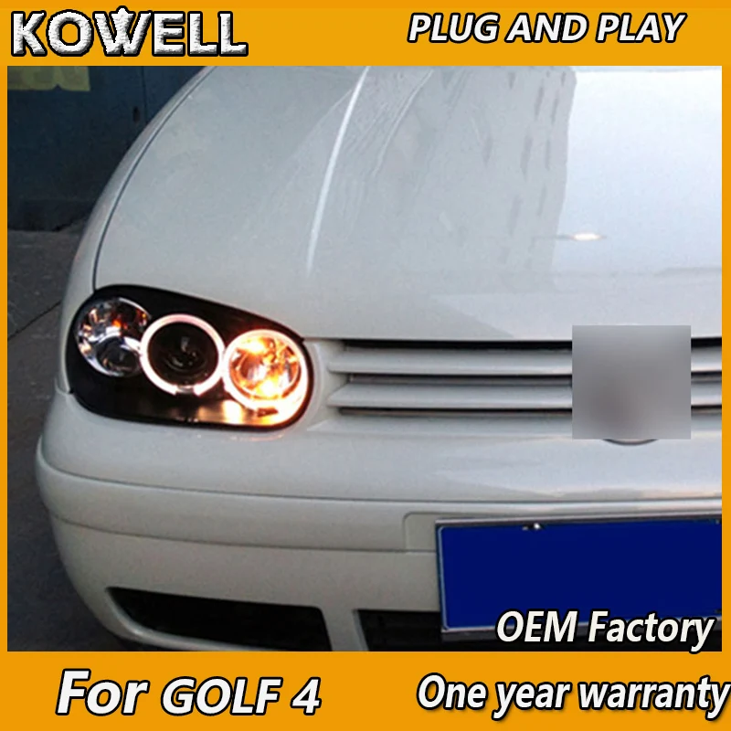 KOWELL Тюнинг автомобилей для гольф vw 4 2004 2008 головной светильник s Ангельские глазки