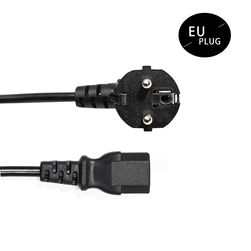 EU Power Plug 4 шт. Новое поступление EU/US/AU/UK штекер питания 1 м/2 м/5 м 2-контактный круглый кабель переменного тока отличное качество светодиодный светильник SHEHDS - Цвет: EU Power Plug