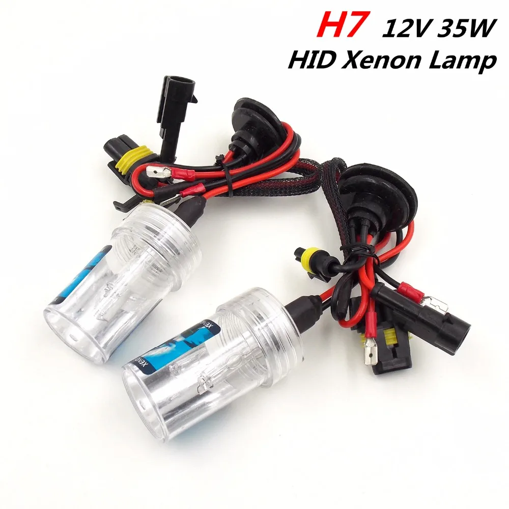 (1 пара) H7 12 в 35 Вт HID ксеноновые лампы для фар автомобильные Внешние фары (3000 К 4300 6000