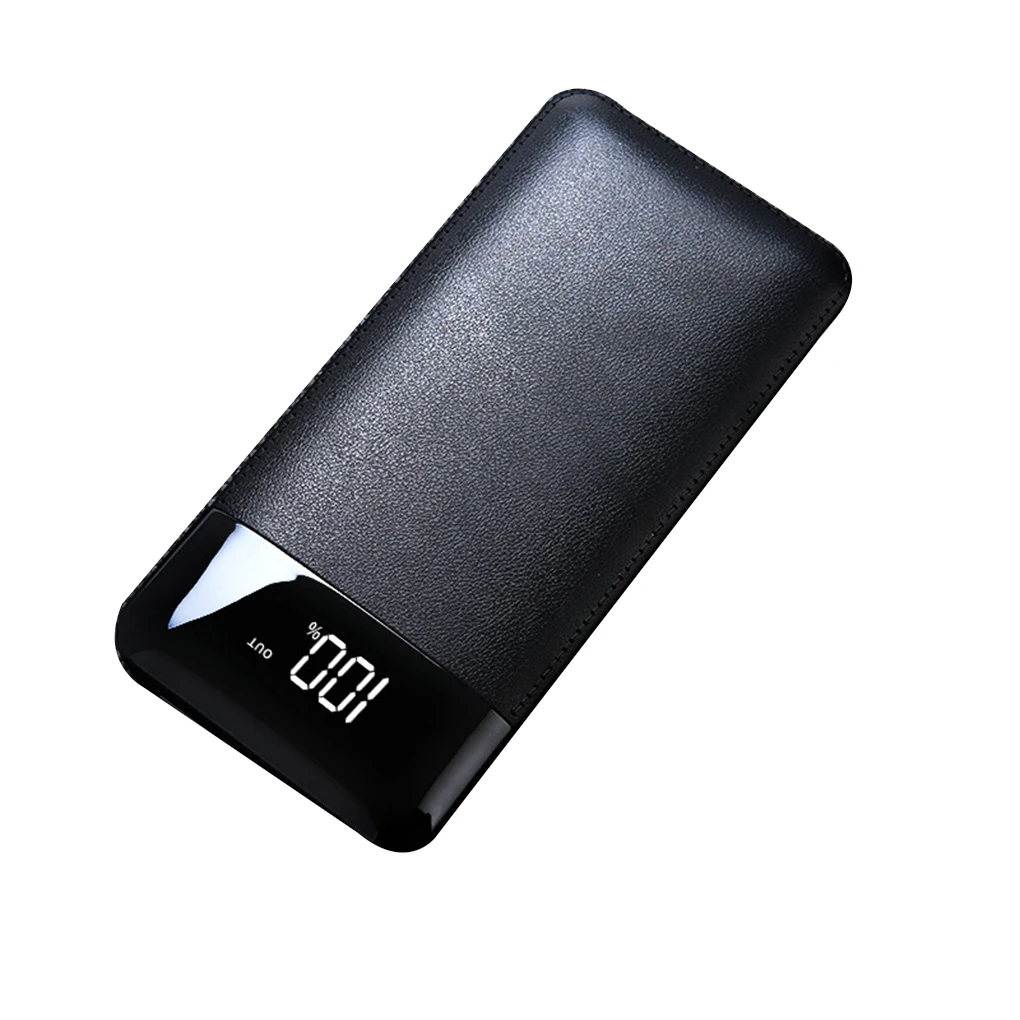 18650 Батарея банк чехол мобильного телефона Пластик 5V 1A/2A Dual USB Мощность банка коробки DIY Батарея резервного копирования Зарядное устройство