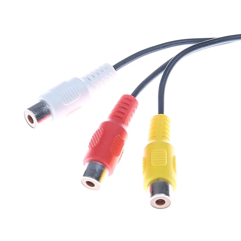 Eighfitech 3.5mm Jack To 3RCA Cable Aux Av Adapter Color Difference Line Lotus Audio Video Converter for Speaker Laptop TV |