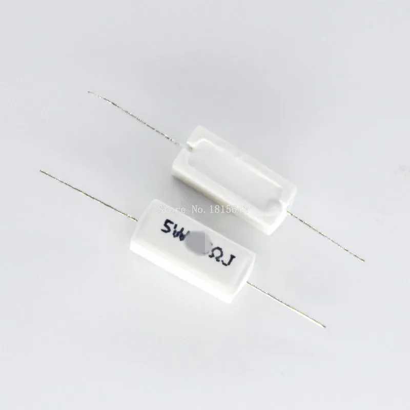 10 шт. 5 Вт цемента сопротивление 0,1~ 10k ohm 5% 0,22 0,33 0,5 1 10 100 1K 10K ohm Керамика резистор 0.1R 0.22R 0.33R 0.5R 1R 10R 100R
