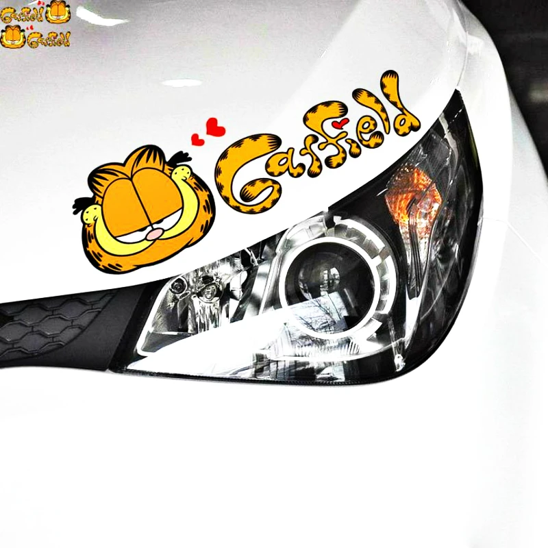 Aliauto 2 X забавная Милая Автомобильная наклейка Garfield Виниловая для Toyota Proda Corolla 2014