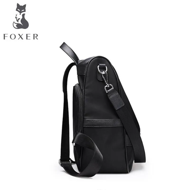 Foxer2018 новые роскошные модные высококачественные простые нейлон ткань Оксфорд сумка Женская мода путешествие рюкзак прилив