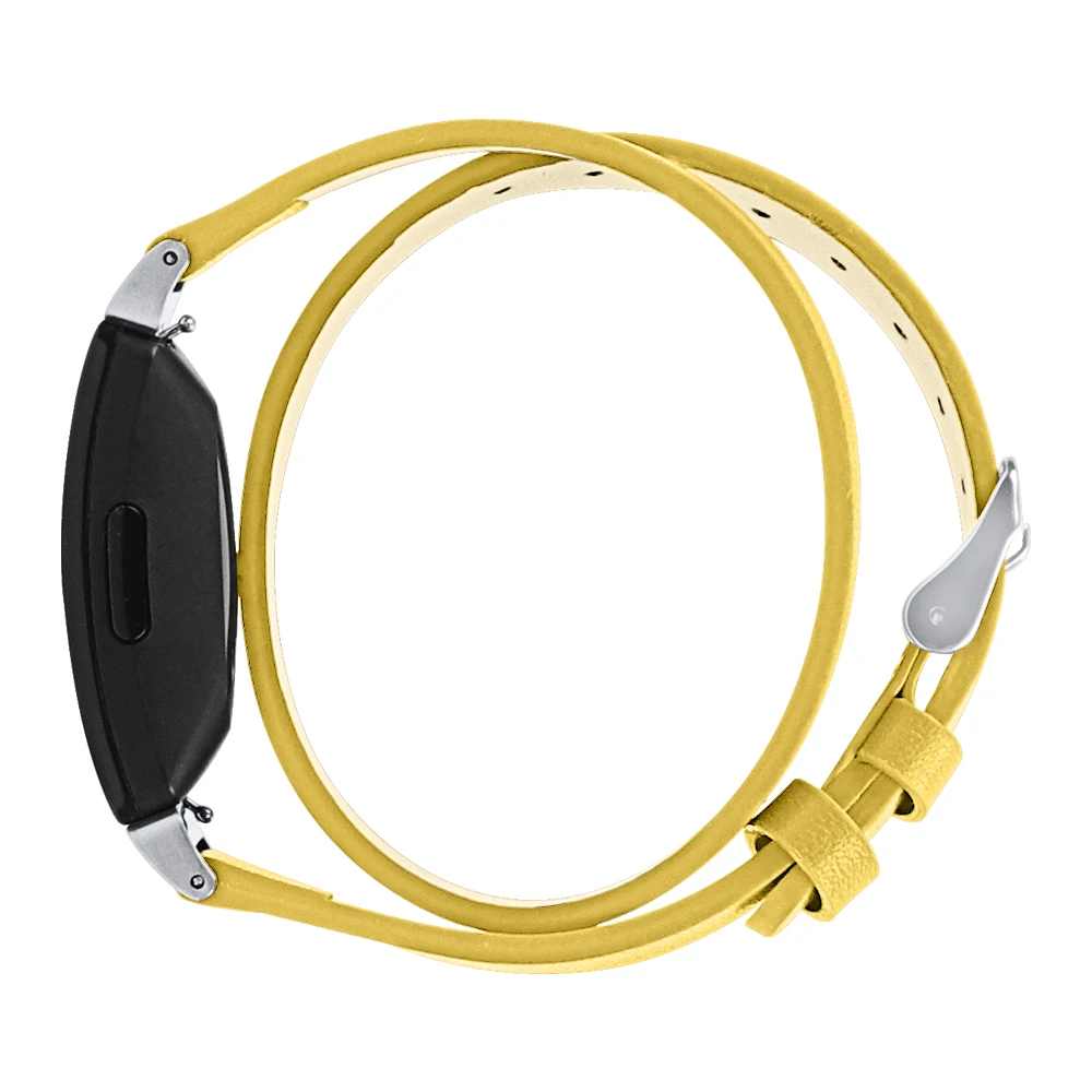 Браслеты из натуральной кожи Hero Iand для Fitbit Inspire/Inspire Hr Bands Двойной Кожаный Браслет