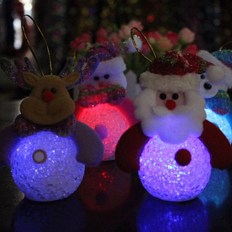 Детская светящаяся игрушка Рождественское украшение подвесной кулон для