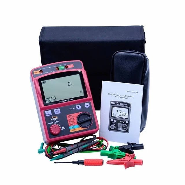 Цифровой тестер сопротивления изоляции BENETECH GM3123 2500V 100Gohm | Инструменты