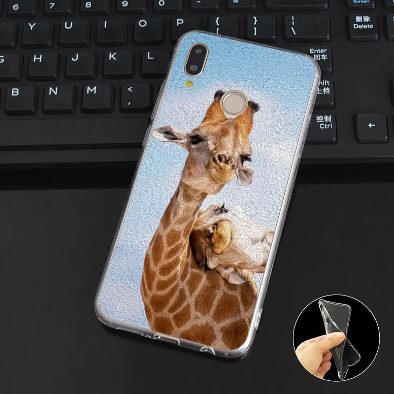 DREAMFOX M228 Funny Giraffe Soft TPU Silicone Case Cover For Huawei Honor 6A 6C 6X 7C 7X 8 Lite Pro |