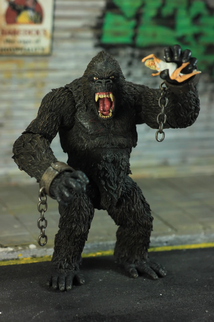 Мультипликационный персонаж из фильма игрушки MEZCO Kong: Череп остров Kingkong 8 дюймов подвижная фигурка модель