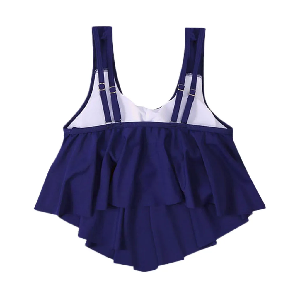 Сексуальные женские купальные костюмы топ с оборками комплект бикини высокой