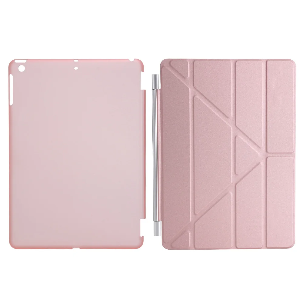 rose gold Для нового iPad / 9,7 дюймов чехол с несколькими стойками, смарт-чехол для Apple, iPad 9," с функцией автоматического сна/пробуждения A1893 - Цвет: rose gold