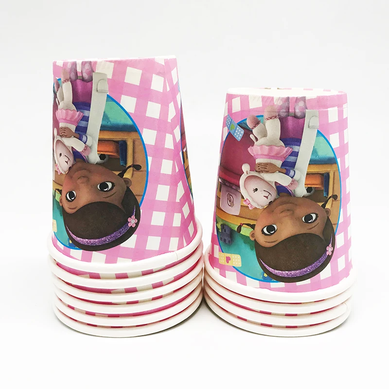 10 шт./лот Doc McStuffins одноразовые чашки Doc McStuffins вечерние украшения Doc McStuffins бумажные чашки, ребенок, душ вечерние принадлежности