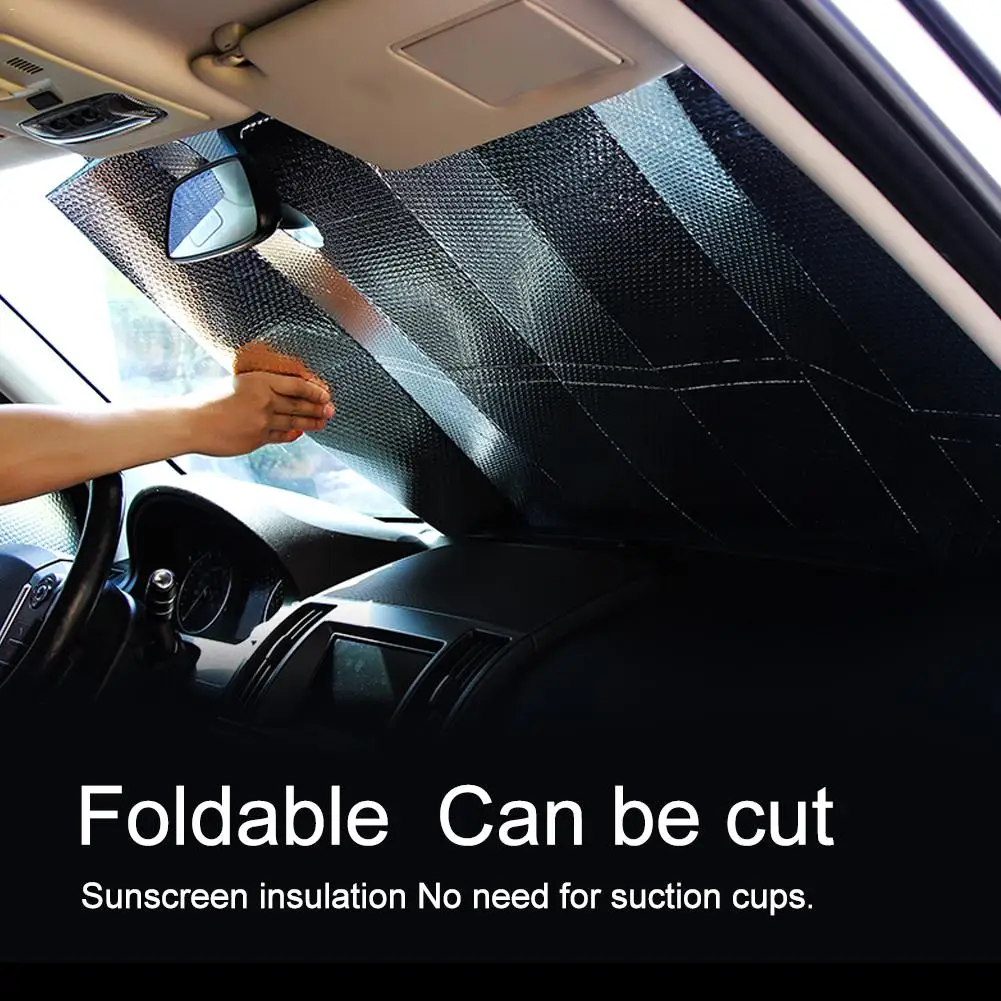 Автомобильный складной солнцезащитный блок из алюминиевой фольги 150 х90 см |