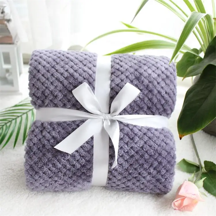blueviolet 70X100cm 70X100 см 3D пушистый ананас зерна фланель розовый уютный фото позирует детское одеяло зима ребенок малыш постельные принадлежности одеяло ПЭТ одеяло - Цвет: blueviolet 70X100cm