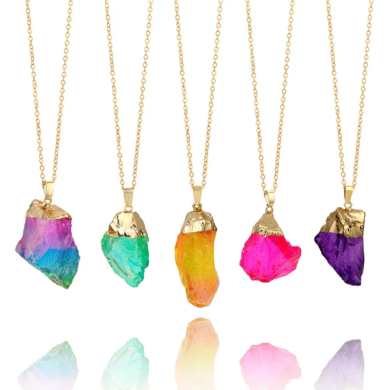 Винтажное ювелирное изделие ручной работы золотого цвета чокер из друзы и