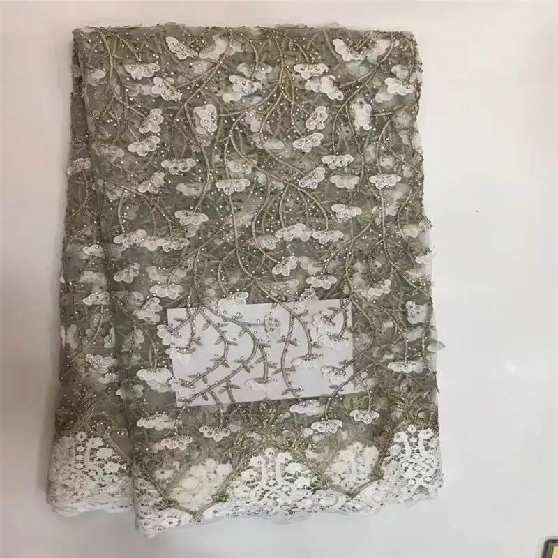 2017 Африканский шнур Кружево черный Ткань высокое качество супер Камни