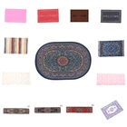 112 Масштаб Кукольный домик мини коврикДобро пожаловать ковриктканый ковер миниатюрный Каса де бонека кукольный домик набор аксессуаров многоцветный