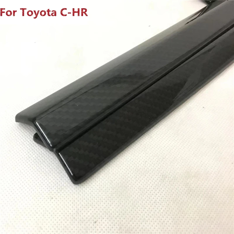 Крышка бокового обшивки кузова из углеродного волокна ABS хром для Toyota C HR CHR 2017