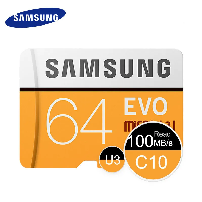 Карта памяти Samsung Micro Sd 32 Гб 64 128 ГБ Sdhc C10 Uhs 1 Max 95 МБ/с./с Tf карта Evo Sdxc U1/u3 4k Class 10|Карты