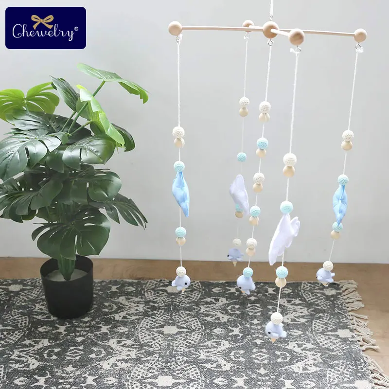 Деревянная вешалка для прорезывателя подвесной держатель детской кроватки