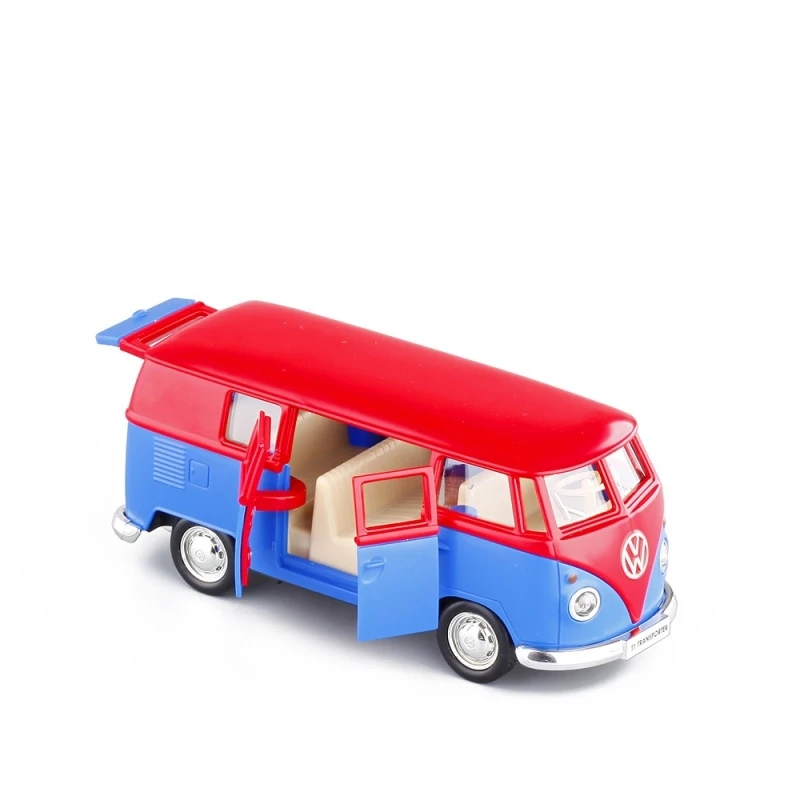 " литья под давлением сплав металлическая модель автомобиля VW T1 автобус синий коллекция литья под давлением модель автомобиля игрушечных машин для мальчиков, для детей