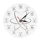 Настенные часы с химическими элементами, современные настенные часы с химическими символами, часовщик времени для комнаты, классная комната, для стен