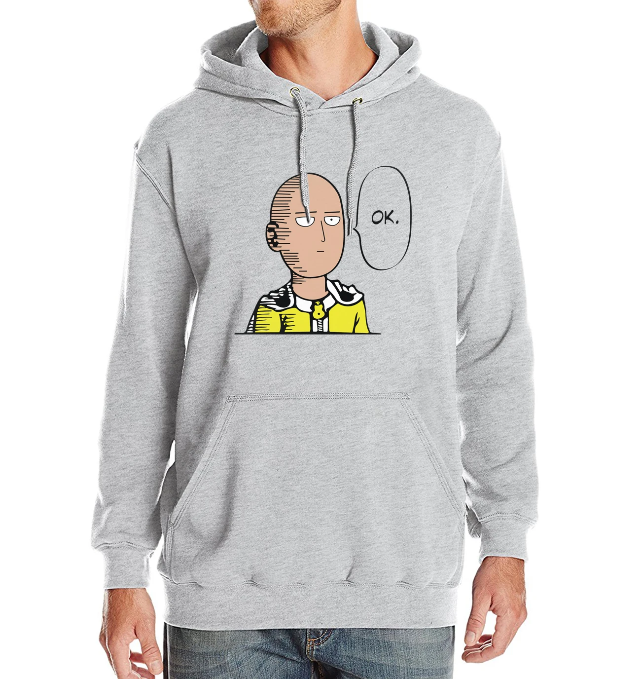 Толстовка мужская флисовая с мультяшным принтом на весну/зиму|fleece sweatshirt men|mens