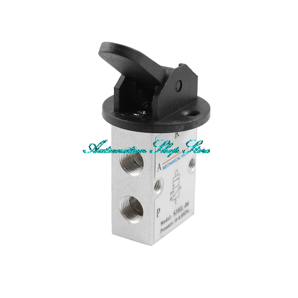

Plastic Knob Control 2 Position 3 Way PT 1/8" Pneumatic Mechanical Valve