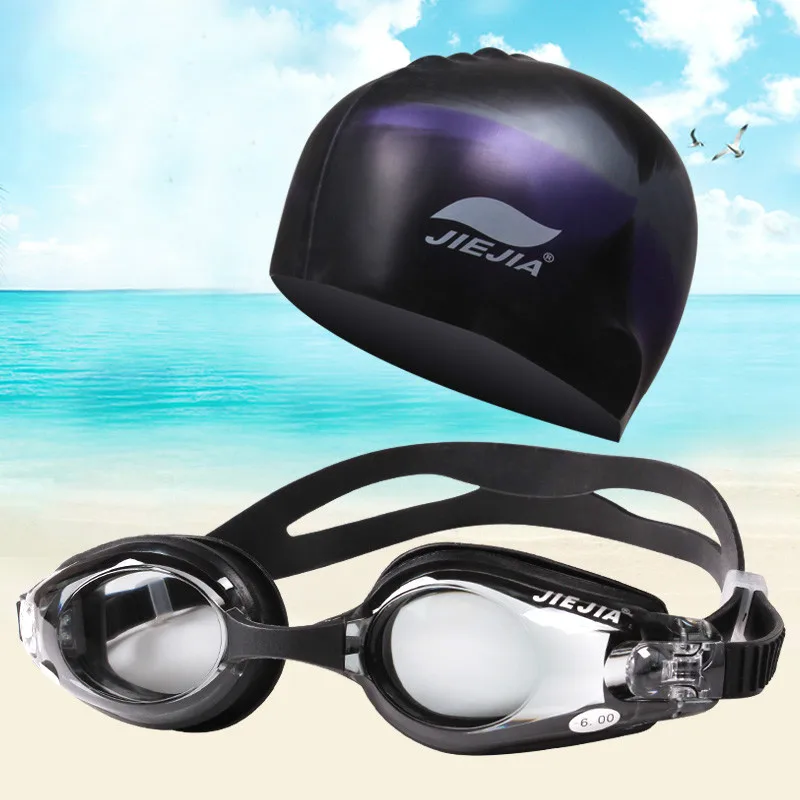 Мужская и женская силиконовая шапочка для плавания водонепроницаемая Piscina