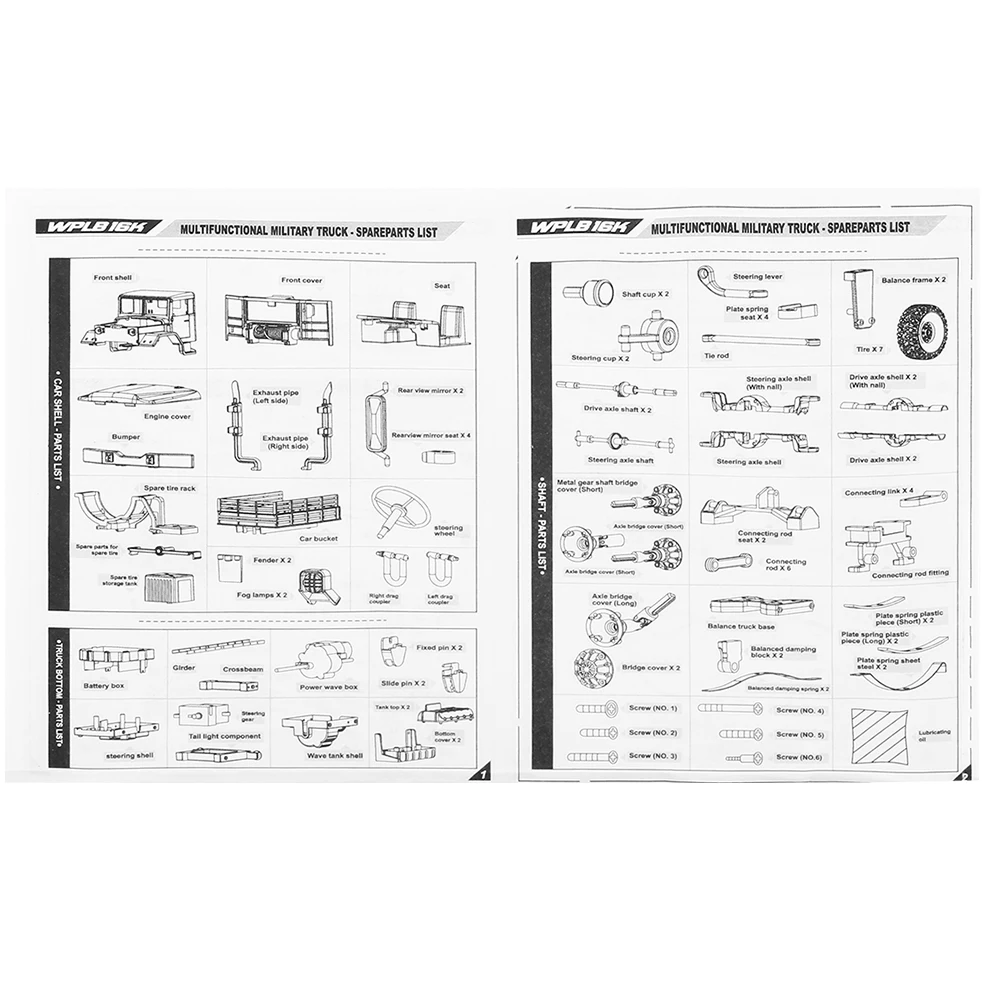 WPL B-16 B16 внедорожник RC военный грузовик WPL обновленный комплект DIY 1:16 RC автомобиль багги RC WPL монстр грузовик 6WD 6 колесный сборный Гусеничный