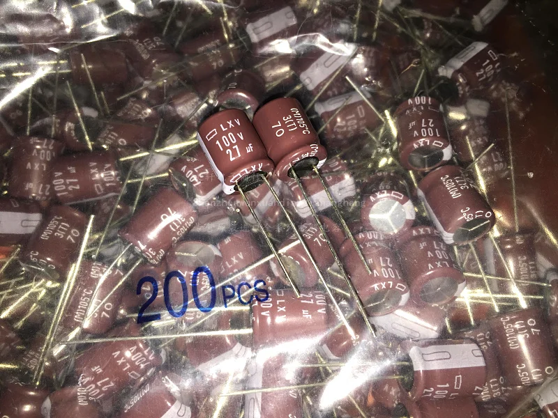 5 шт./10 шт./50 шт./100 шт. оригинальный электролитический конденсатор NIPPON 100v27UF 27 мкФ Ф