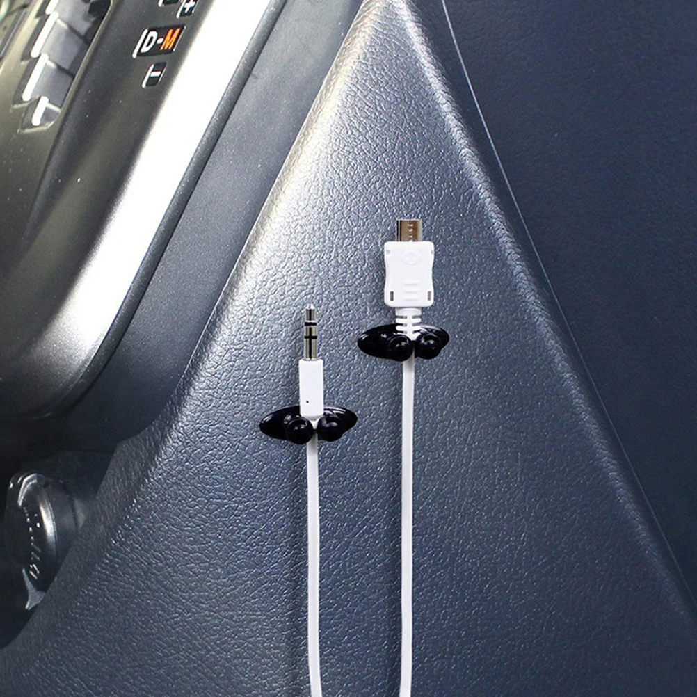 

8 шт./компл. новый клей автомобильное зарядное устройство линия застежка зажим для наушников/USB многофункциональный кабель автомобильный за...