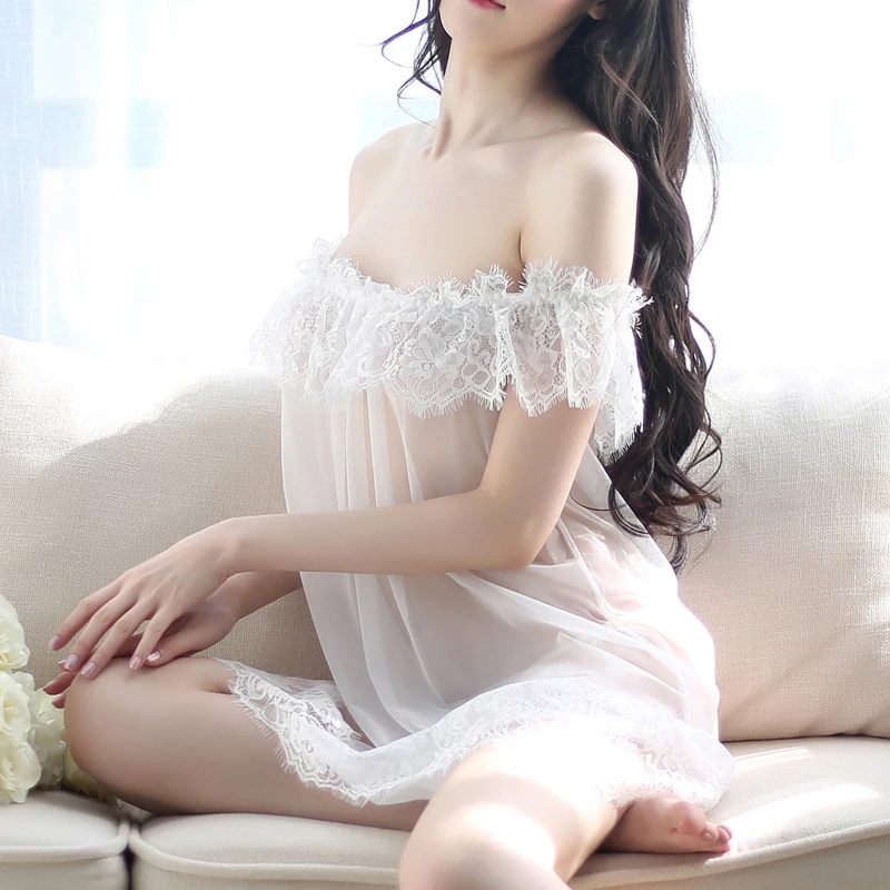 Новинка 2017 летний кружевной сексуальный комплект из 2 предметов женская ночная