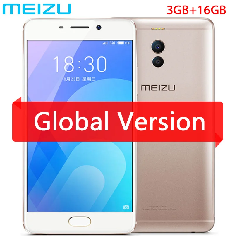 Meizu M6 Примечание Глобальный Версия 3 GB 16 телефона 4G LTE Snapdragon Octa Core 5 дюйма full HD