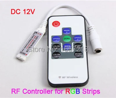 Мини RF беспроводной светодиодный пульт дистанционного управления для RGB 5050/3528