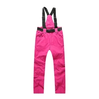 winter outdoor hiking skiing pants softshell strap sports pants windproof warm fleece traveling camping fishing pant for women