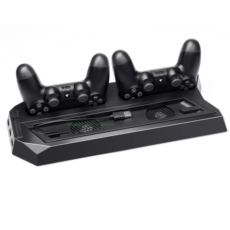 ТОНКАЯ вертикальная подставка для PS4 охлаждающий вентилятор зарядное устройство