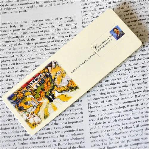 6 sheets / sets Send teachers classmates Cute birthday gifts Creative classical Van Gogh bookmarks