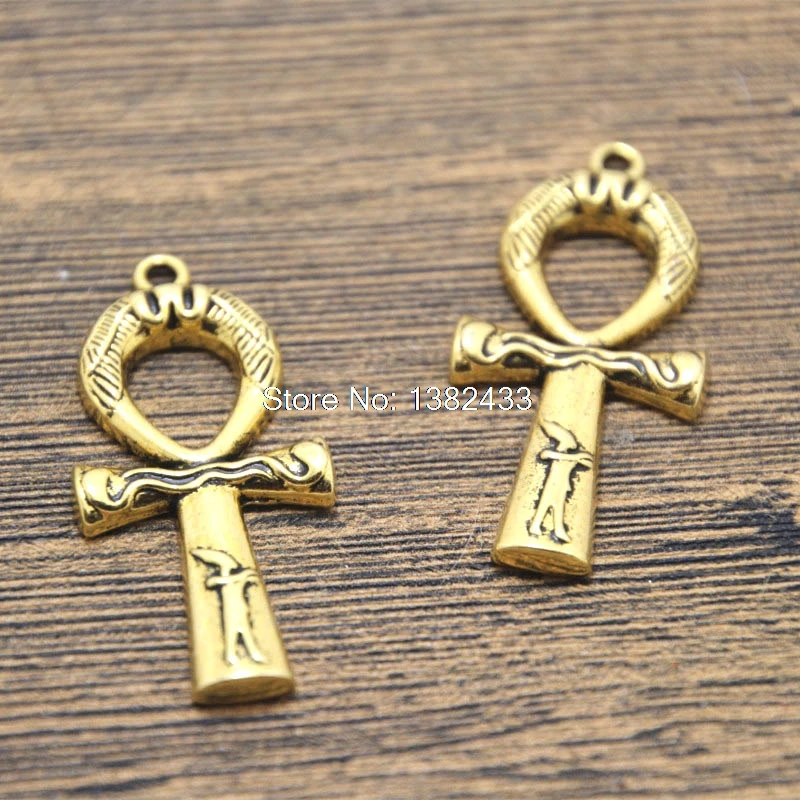 8 шт. гипетский Анкх крест подвеска золотого цвета символ жизни 43x19 мм | Украшения