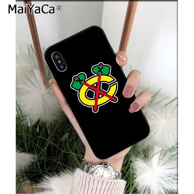 A4 MaiYaCa Chicago Blackhawks ТПУ Мягкие аксессуары для телефонов чехол для телефона для iPhone X XS MAX 6 6S 7 7plus 8 8Plus 5 5S XR - Цвет: A4