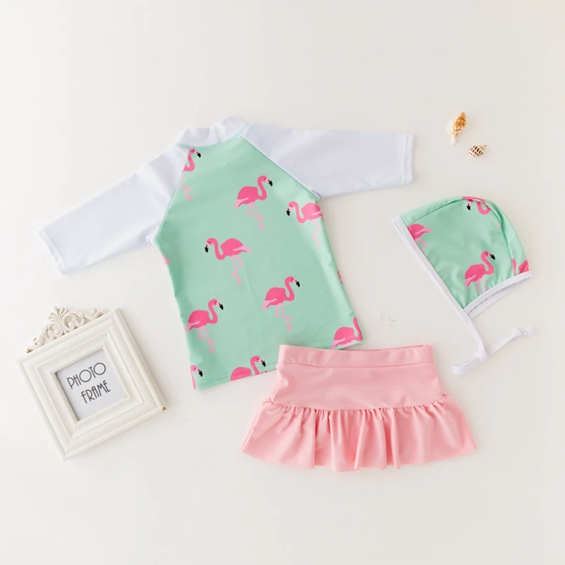 Детская одежда для купания девочек милый купальный костюм костюм-бикини