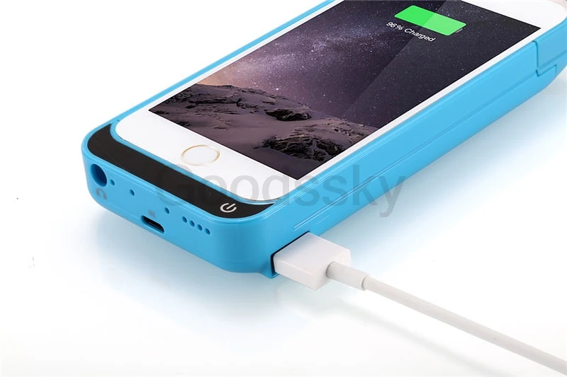 4200 мА/ч 5S чехол для зарядного устройства для iPhone 5C 5 5S SE USB внешний аккумулятор с подставкой Чехол для внешнего аккумулятора запасная зарядка задняя крышка